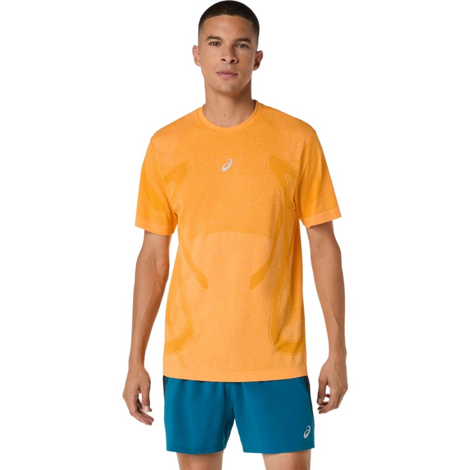 Camiseta Asics Road Seamless - Masculino - Laranja