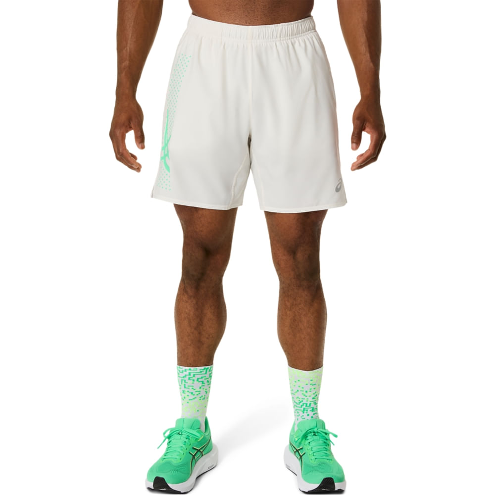Shorts Icon 7In Short - Creme/Verde - tam: G