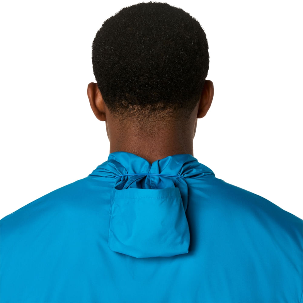 Jaqueta ASICS Icon - Masculino - Azul/Creme - tam: 3G — foto 7