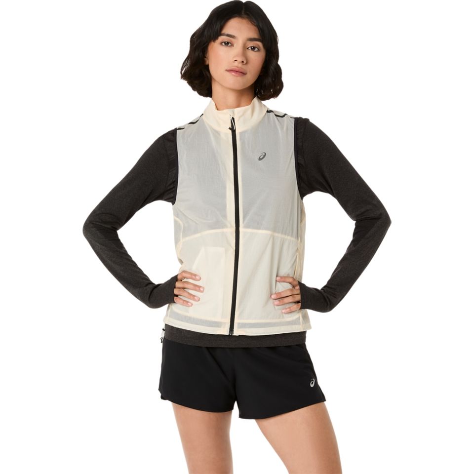 Colete Asics Metarun Packable - Feminino - Creme