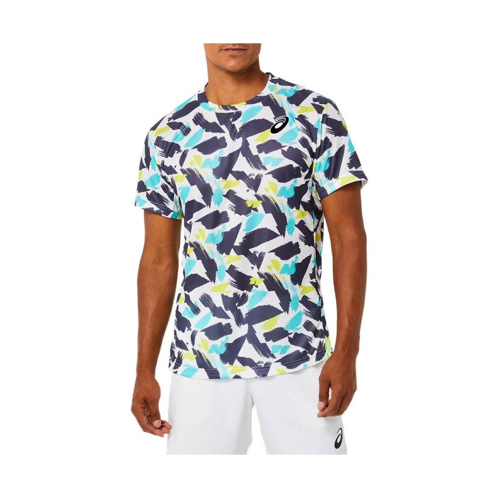 Camiseta ASICS Match Graphic - Masculina - Colorida