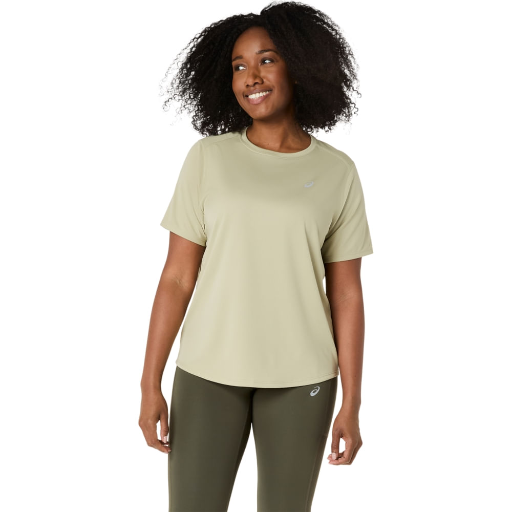 Camiseta ASICS Silver - Feminino - Verde - tam: 3G