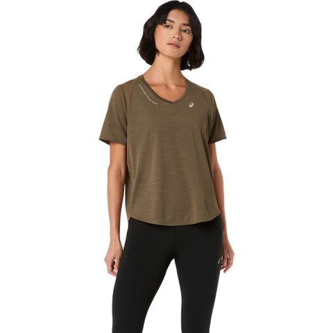 Camiseta Road V - Verde — ASICS