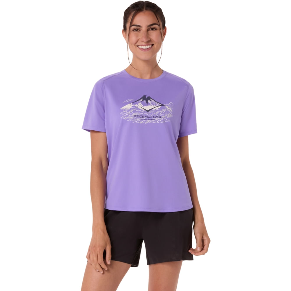 Camiseta Fujitrail Logo Ss - Roxo - tam: P