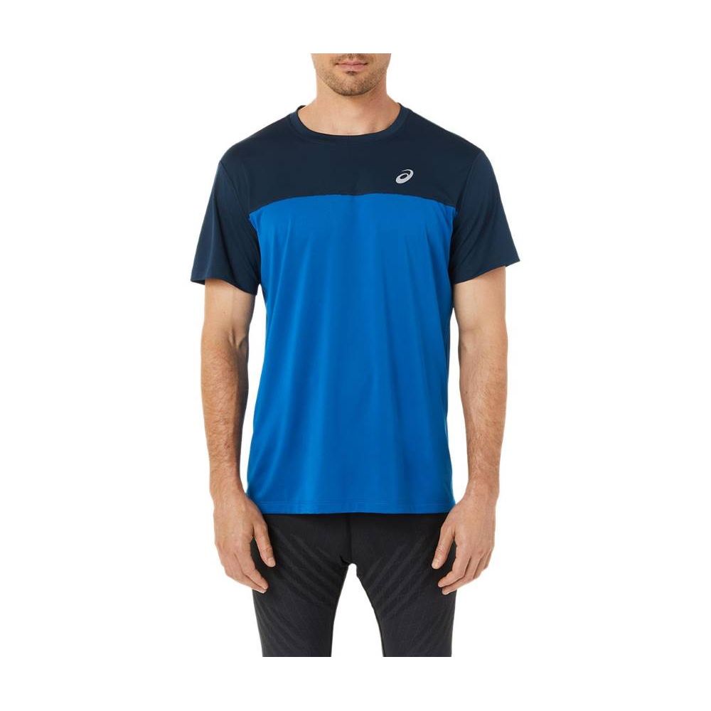 Camiseta ASICS Race - Masculina - Azul e Preta