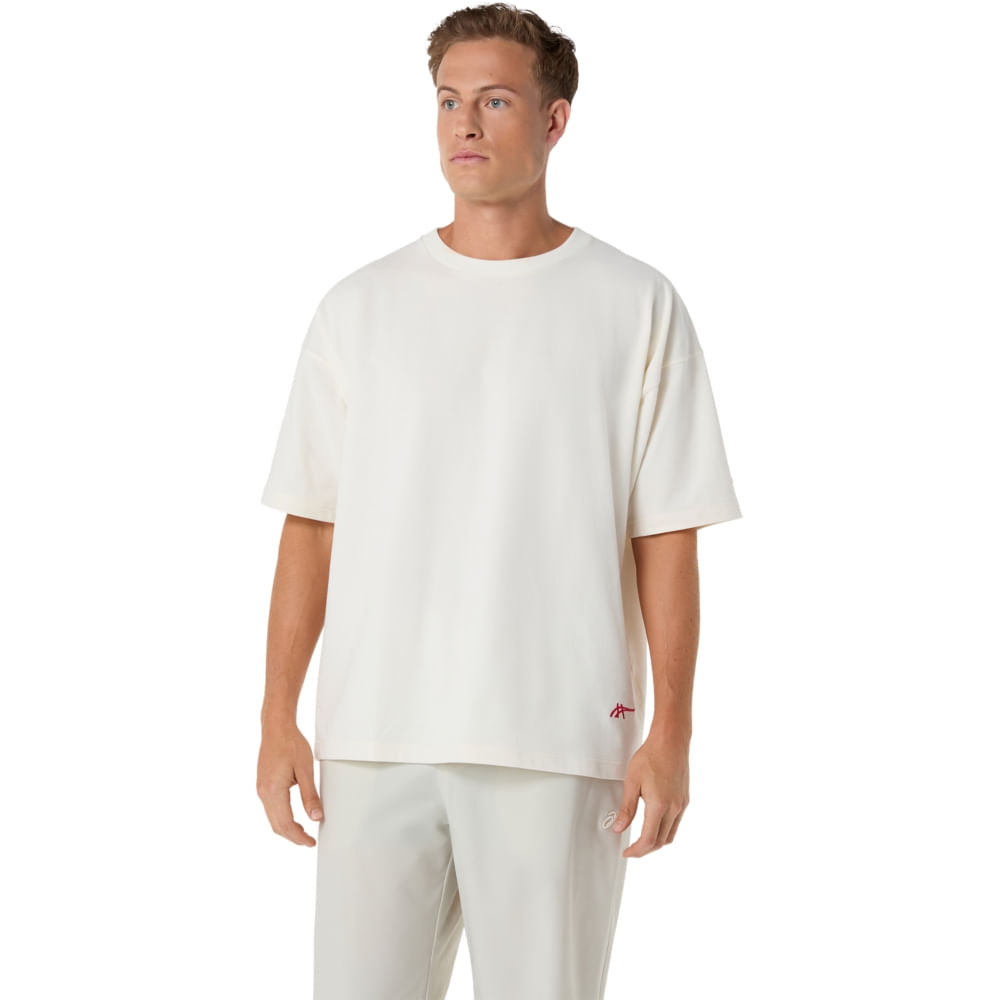 Camiseta Heavy Cotton Run City Tee - Creme/Arte Boston - tam: M