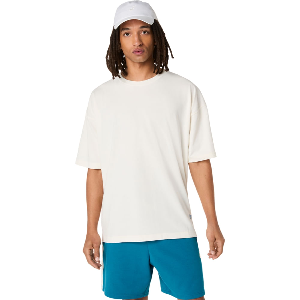 Camiseta Heavy Cotton Run City Tee - Creme/Arte Tokyo - tam: M