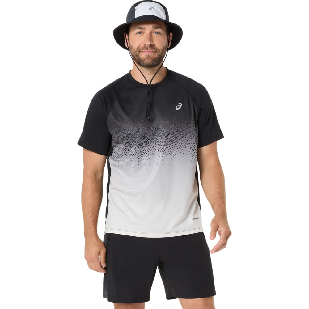 Camiseta Road Fade Ss Top - Preto/Creme - tam: PP