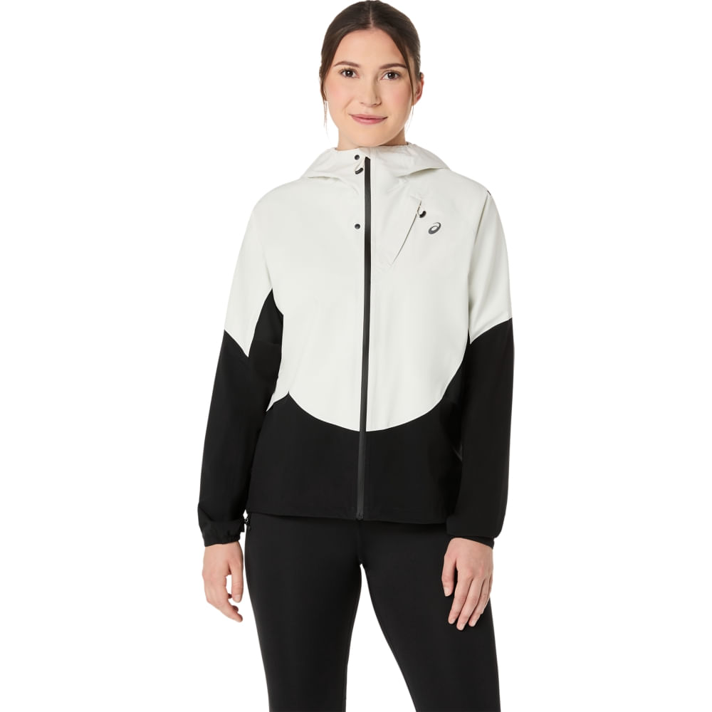 Jaqueta ASICS Metarun Legend - Feminino - Preto/Creme - tam: PP