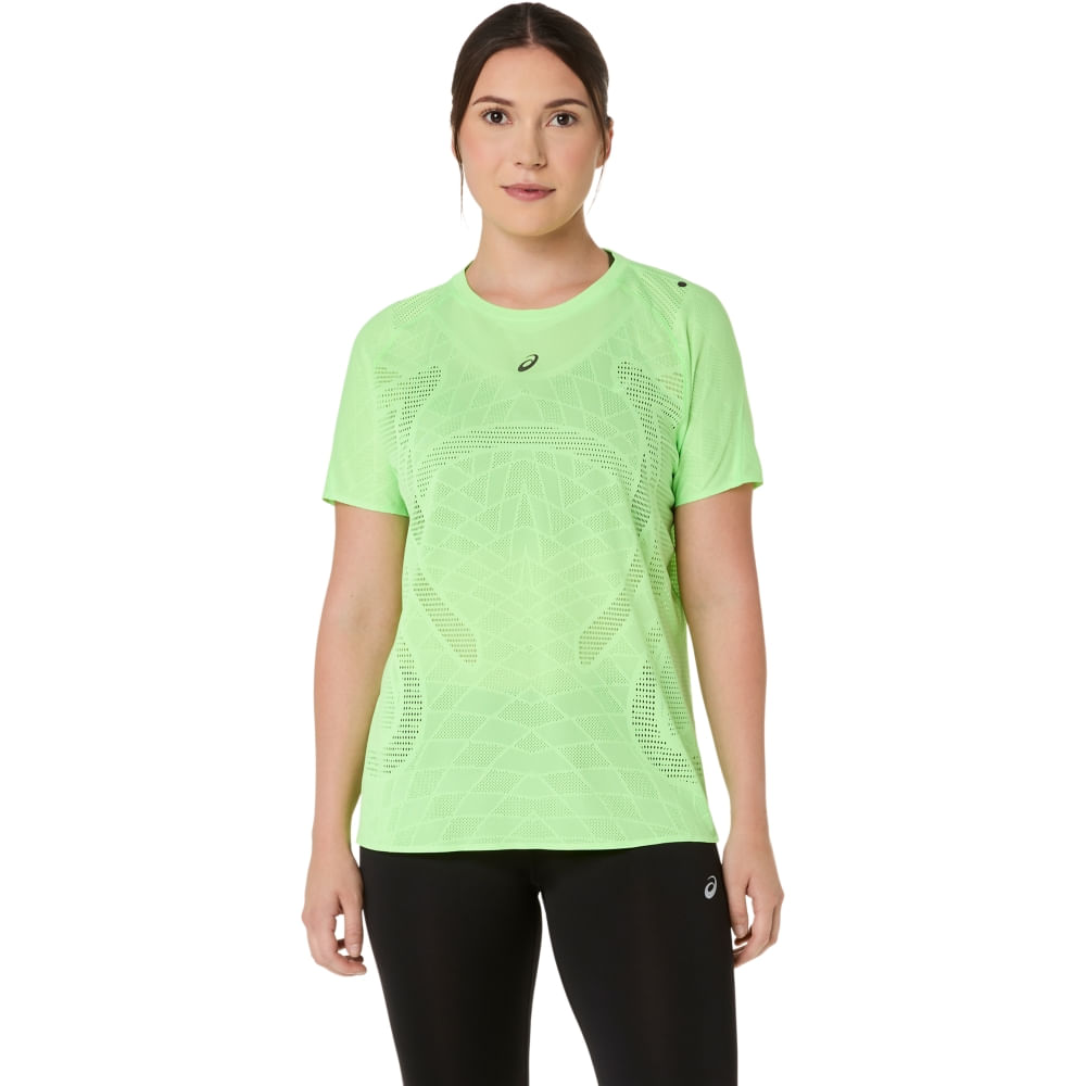 Camiseta ASICS Metarun - Feminino - Verde - tam: M