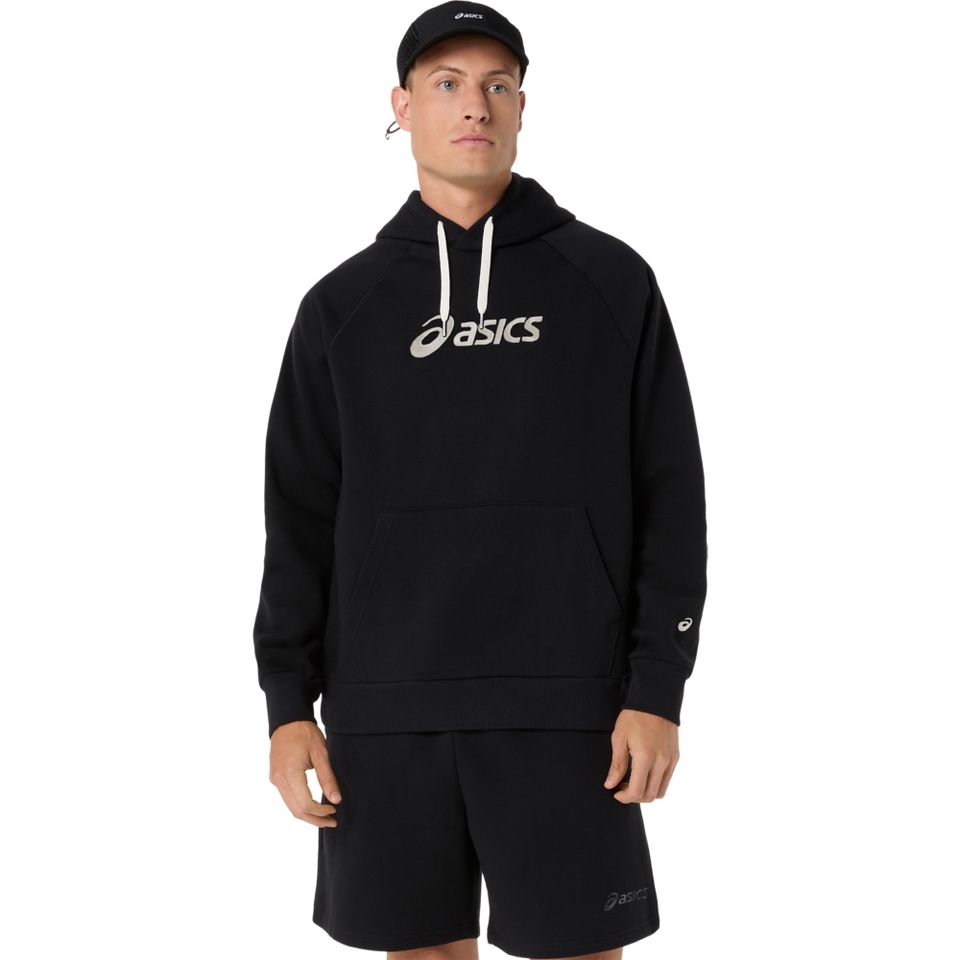 Blusa Moletom Asics Logo Fleece - Preto