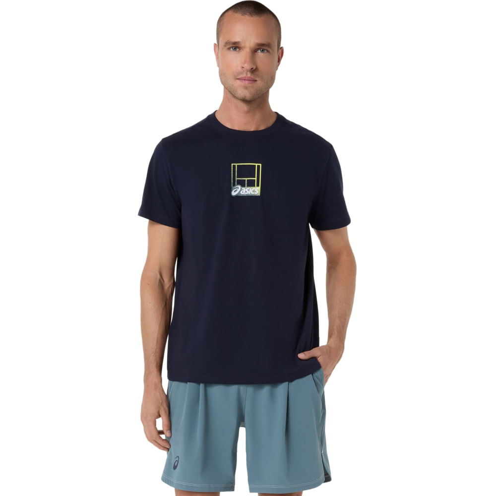 Camiseta Court Core Graphic - Azul - tam: M