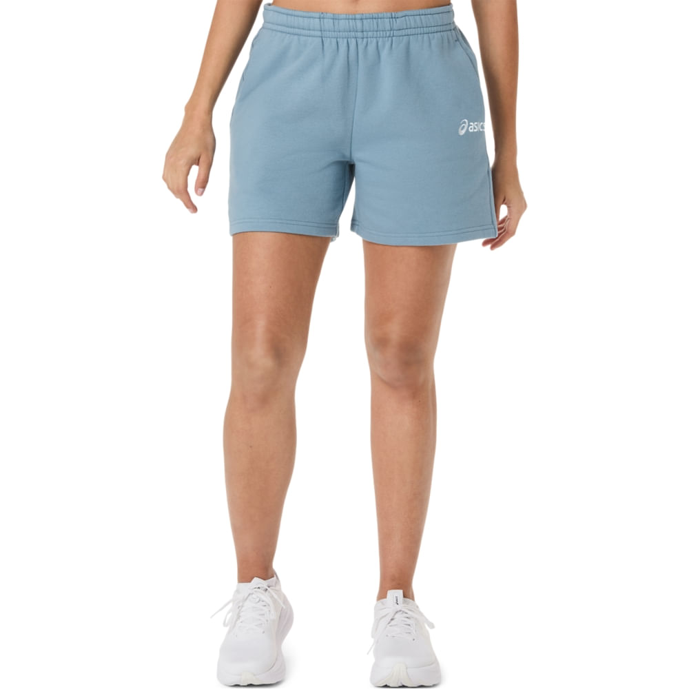 Shorts Logo Fleece 5In - Azul - tam: GG