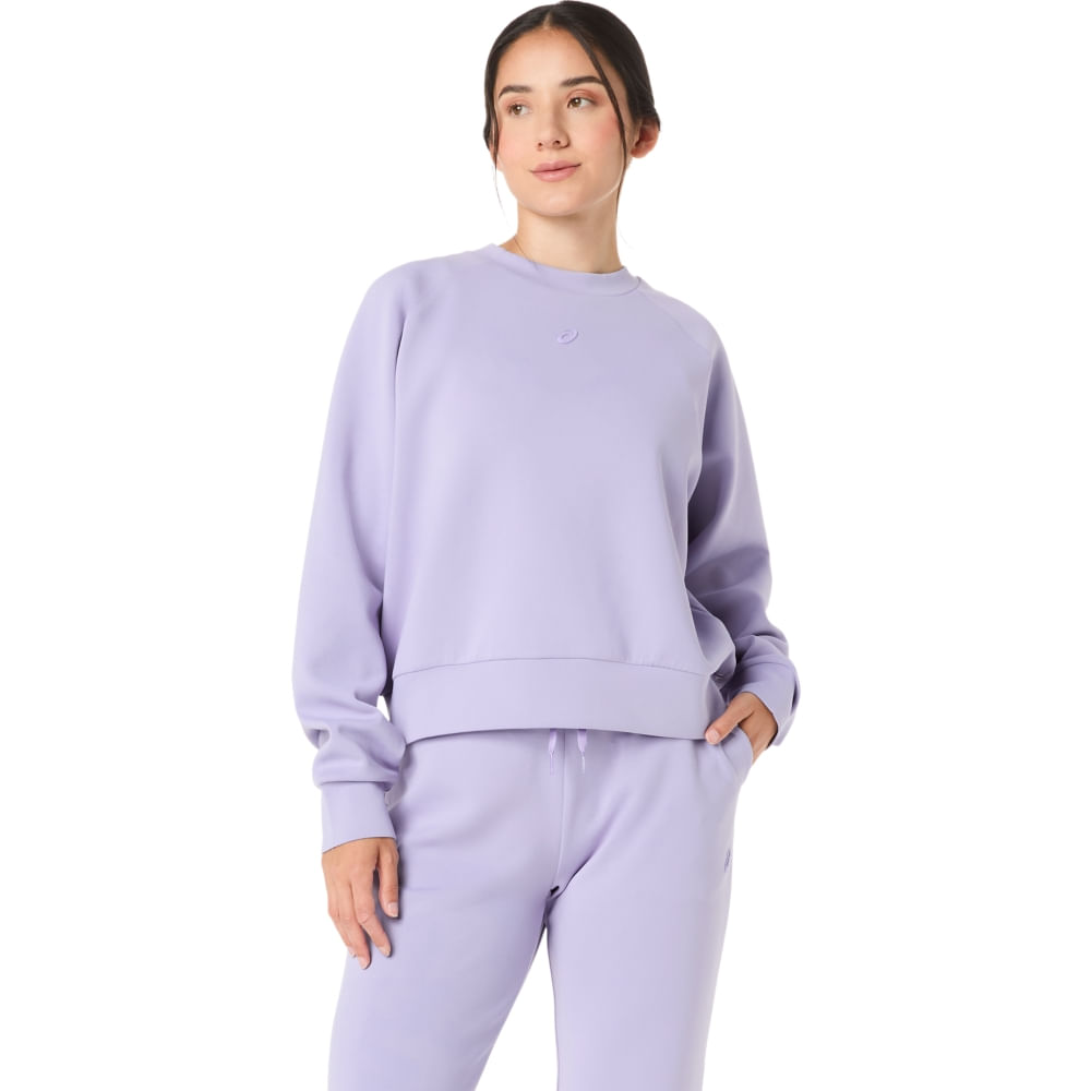 Camiseta Manga Longa Nagino Refined Texture Sweat - Roxo - tam: M
