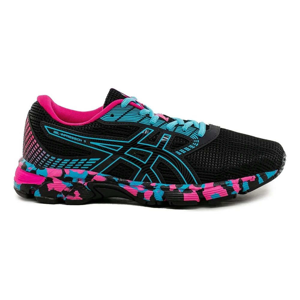 Tênis ASICS GEL-Impression 11 - Feminino - Preto/Azul - tam: 36 Menor preço em Tênis ASICS GEL-Impression 11 - Feminino - Preto/Azul - tam: 36