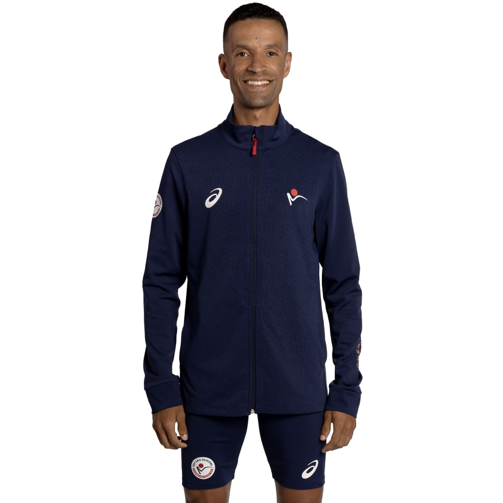Jaqueta Pódio São Silvestre - Masculino - Azul