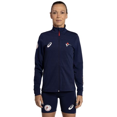 Jaqueta Pódio São Silvestre - Feminino - Azul — ASICS