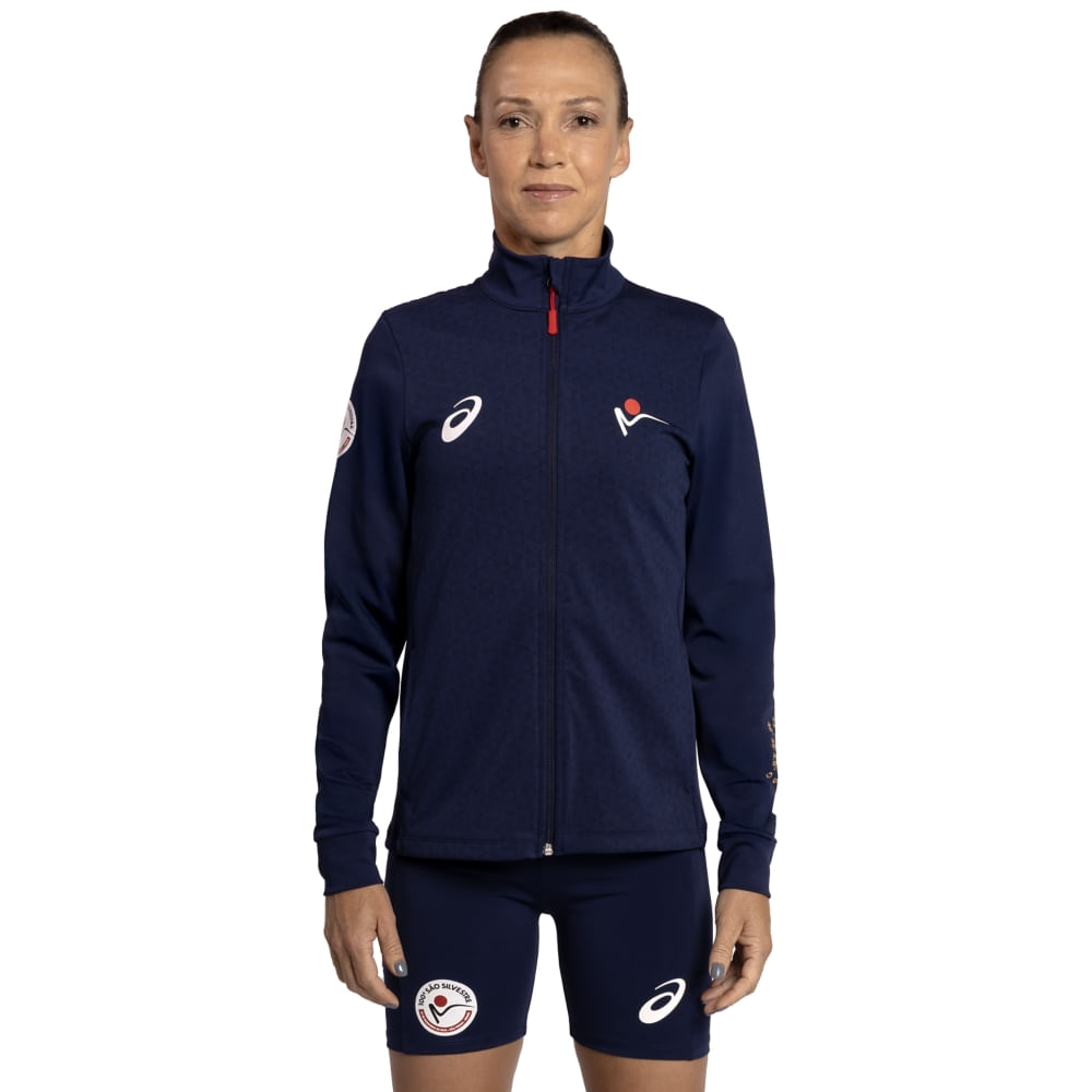 Jaqueta Pódio São Silvestre - Feminino - Azul