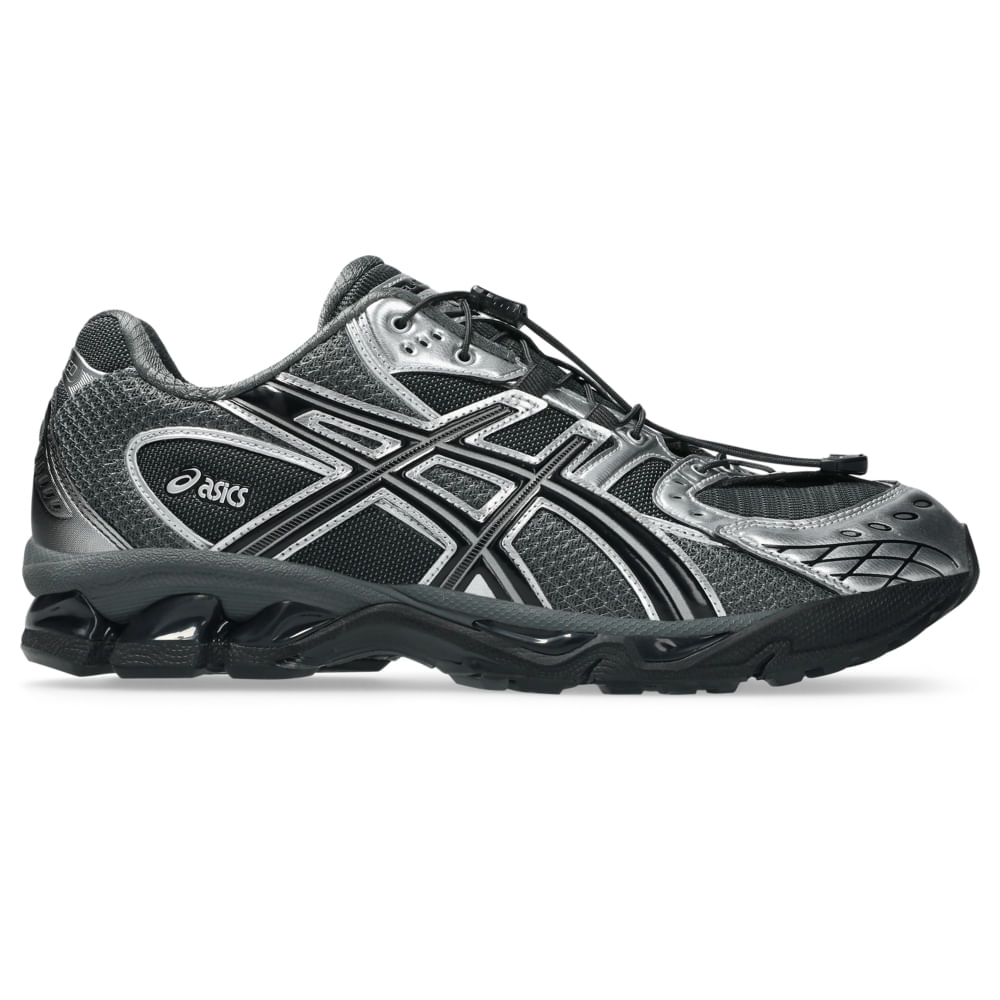 Tênis ASICS GEL-Nimbus 10.1 x UNAFFECTED - Unissex - Prata/Preto