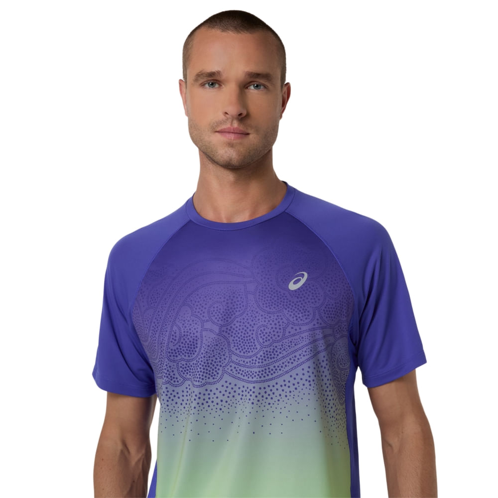 Camiseta Road Fade Ss Top - Azul/Verde - tam: M — foto 2