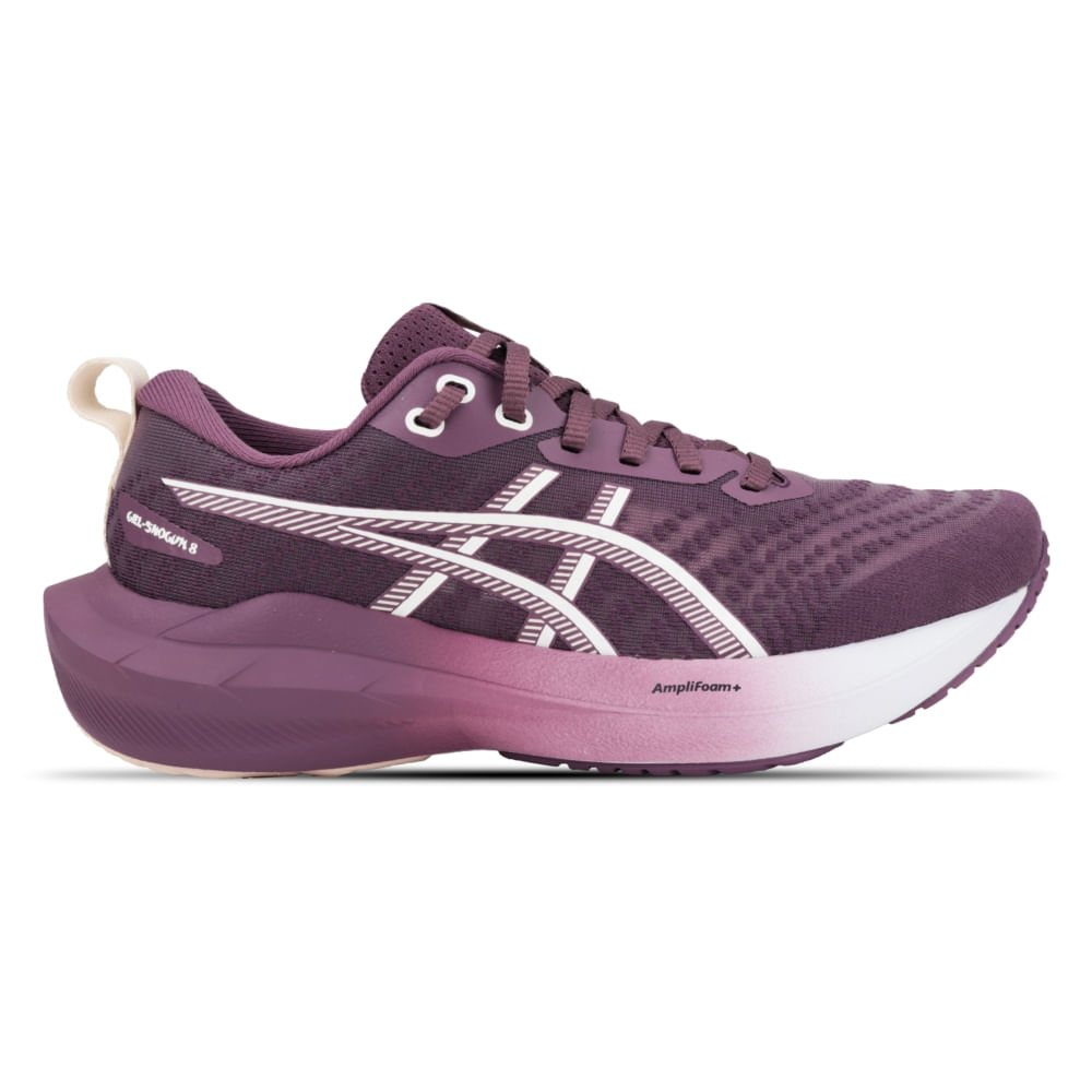 Tênis ASICS GEL-Shogun 8 - Feminino - Roxo/Branco