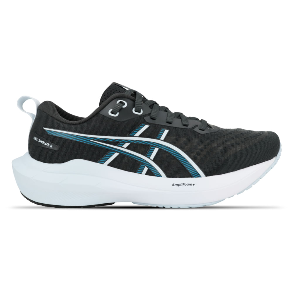 Tênis ASICS GEL-Shogun 8 - Feminino - Cinza/Azul