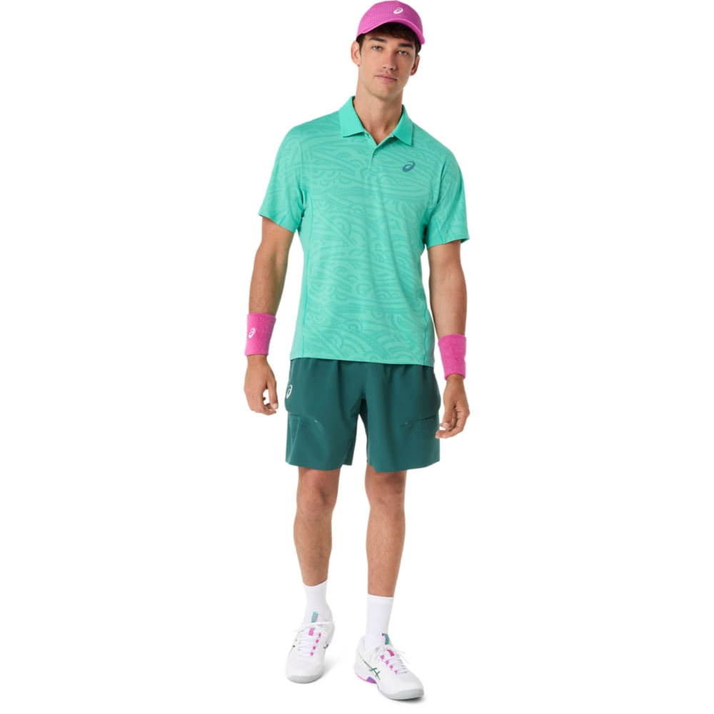 Short ASICS Match Laser 7IN - Masculino - Azul - tam: GG — foto 8