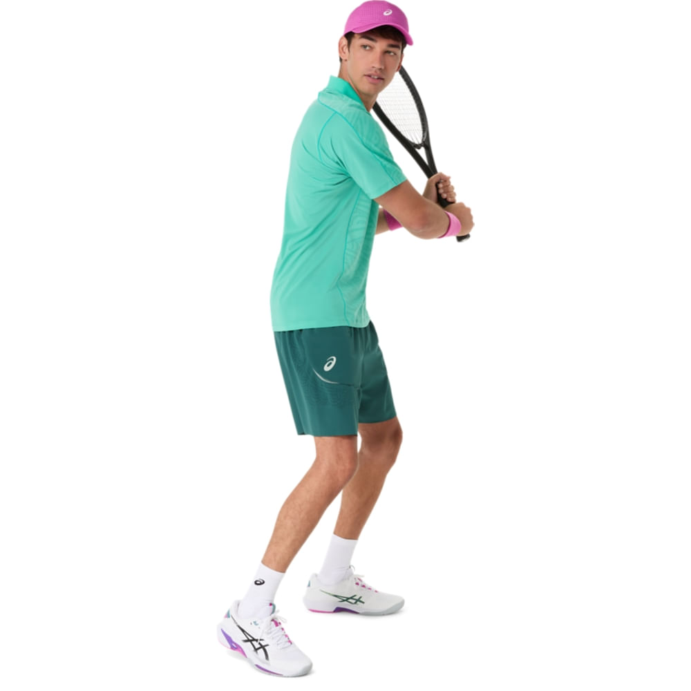 Short ASICS Match Laser 7IN - Masculino - Azul - tam: GG — foto 9