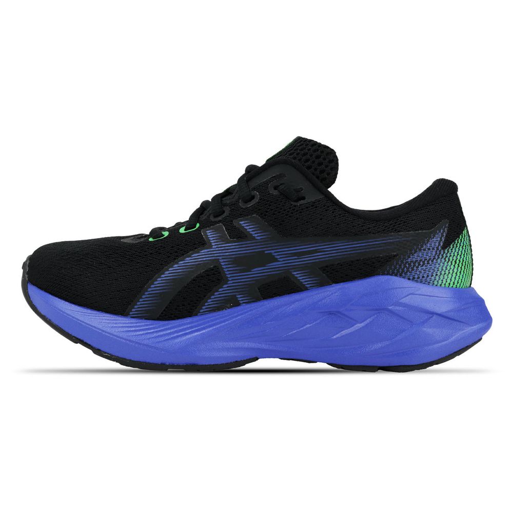 Tênis ASICS Novablast 5 GS - Infantil - Preto/Azul