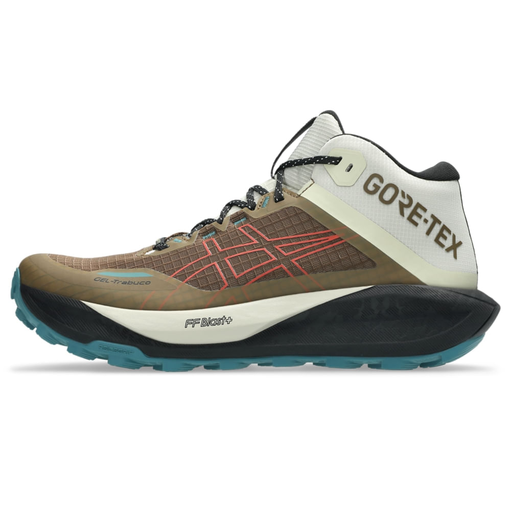Tênis ASICS GEL-Trabuco MT Gtx - Masculino - Marrom/Vermelho - tam: 39