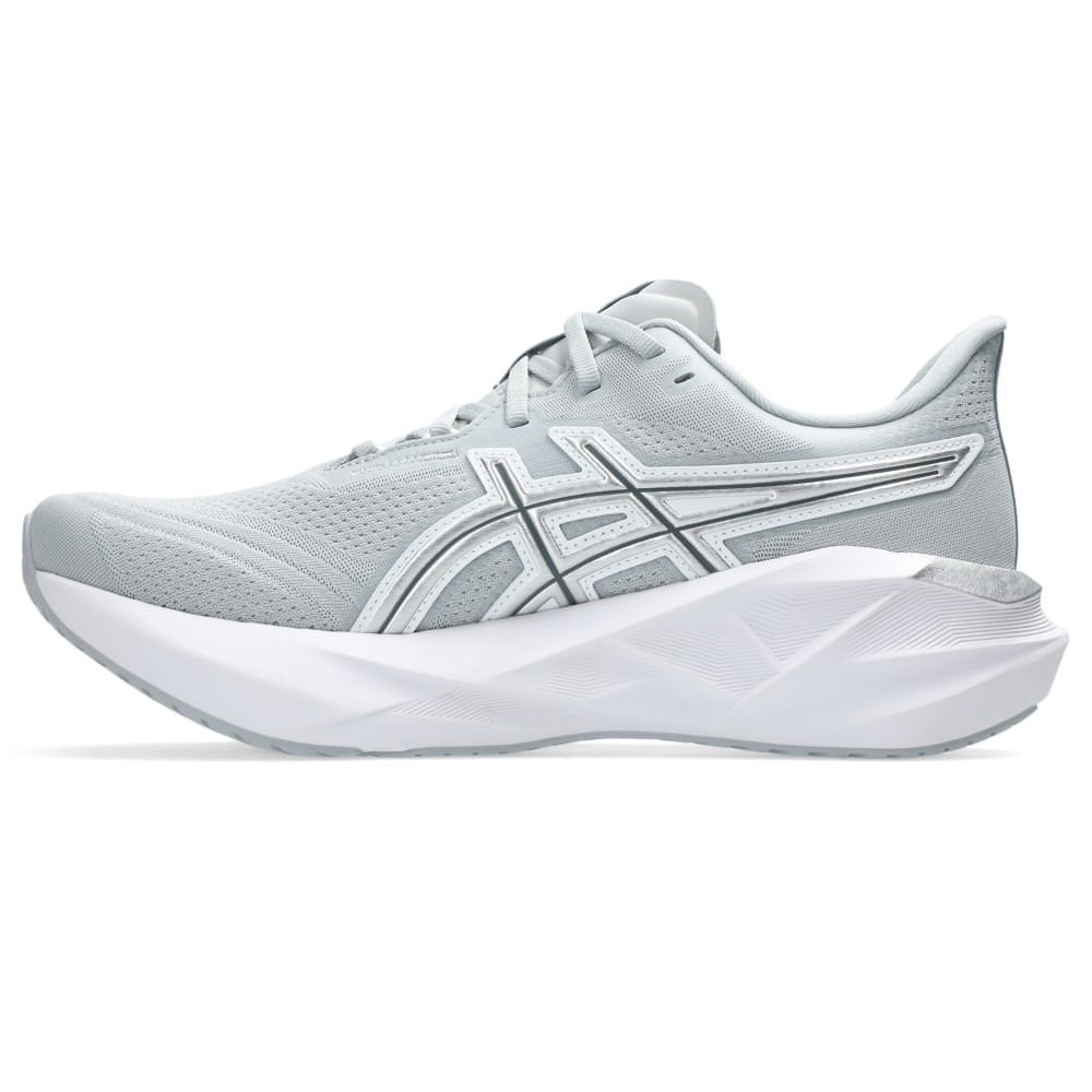 Tênis ASICS Novablast 5 ATC - Masculino - Cinza/Prata