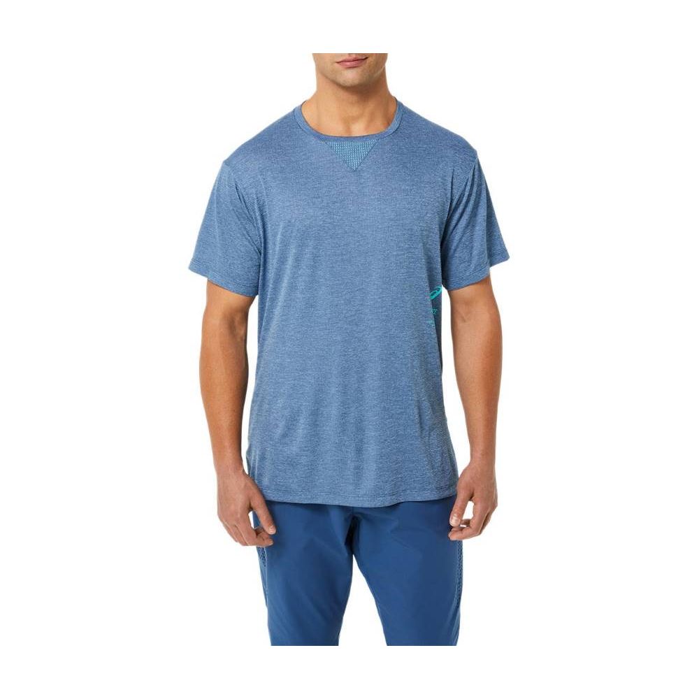 Camiseta ASICS Active Jacquard - Masculina - Azul