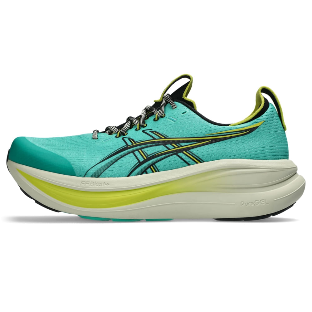 Tênis ASICS GEL Nimbus 28 – Masculino – Verde/Preto