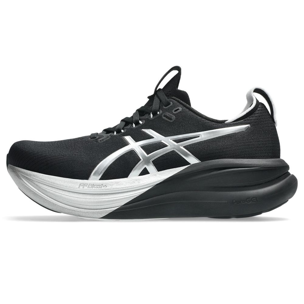 Tênis ASICS GEL Nimbus 28 Tr - Masculino - Prata/Preto