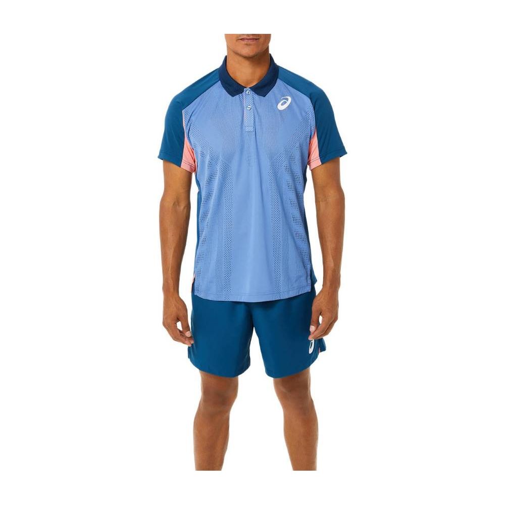 Camisa Polo ASICS Match - Masculina - Azul
