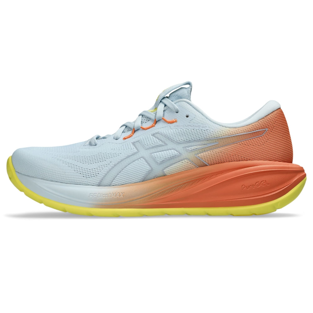 Tênis ASICS GEL-Cumulus 28 - Masculino - Azul/Laranja