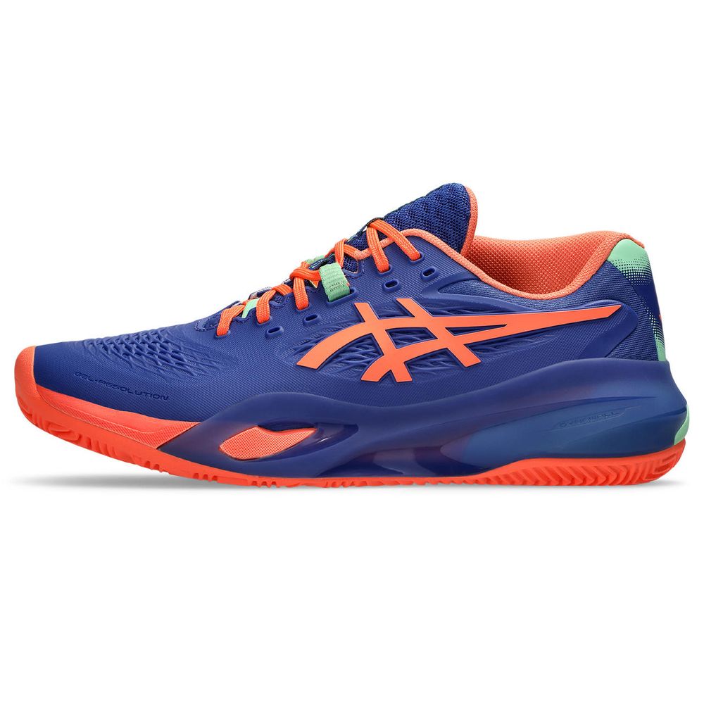 Tênis ASICS Gel-Resolution X Padel – Masculino – Azul/Laranja
