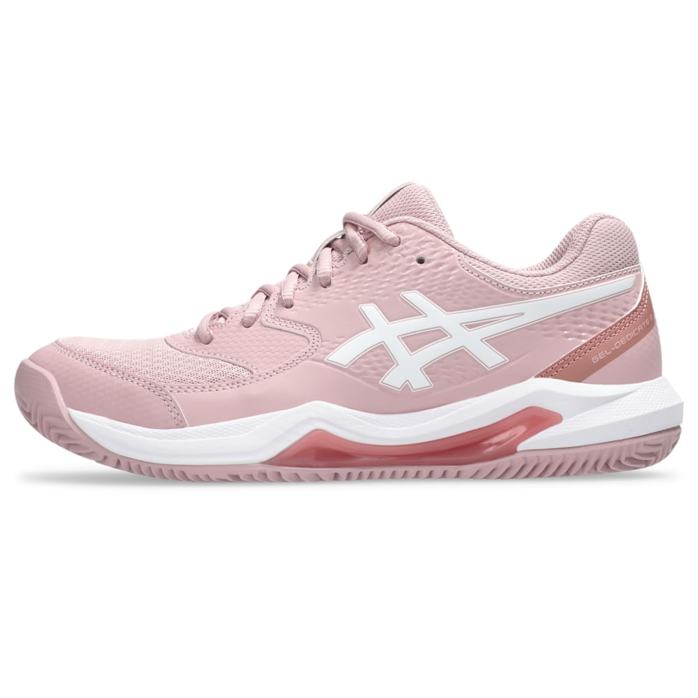 Tênis ASICS Gel-Dedicate 8 Saibro - Feminino - Bege/Branco