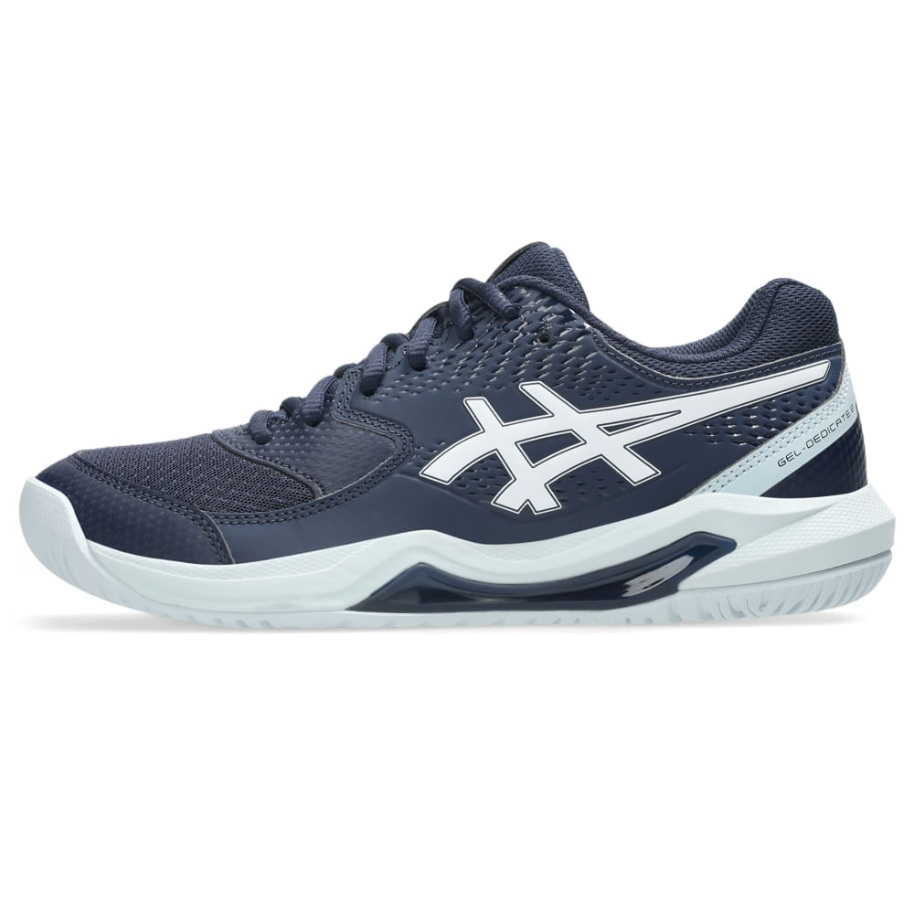 Tênis ASICS Gel-Dedicate 8 - Feminino - Azul/Branco