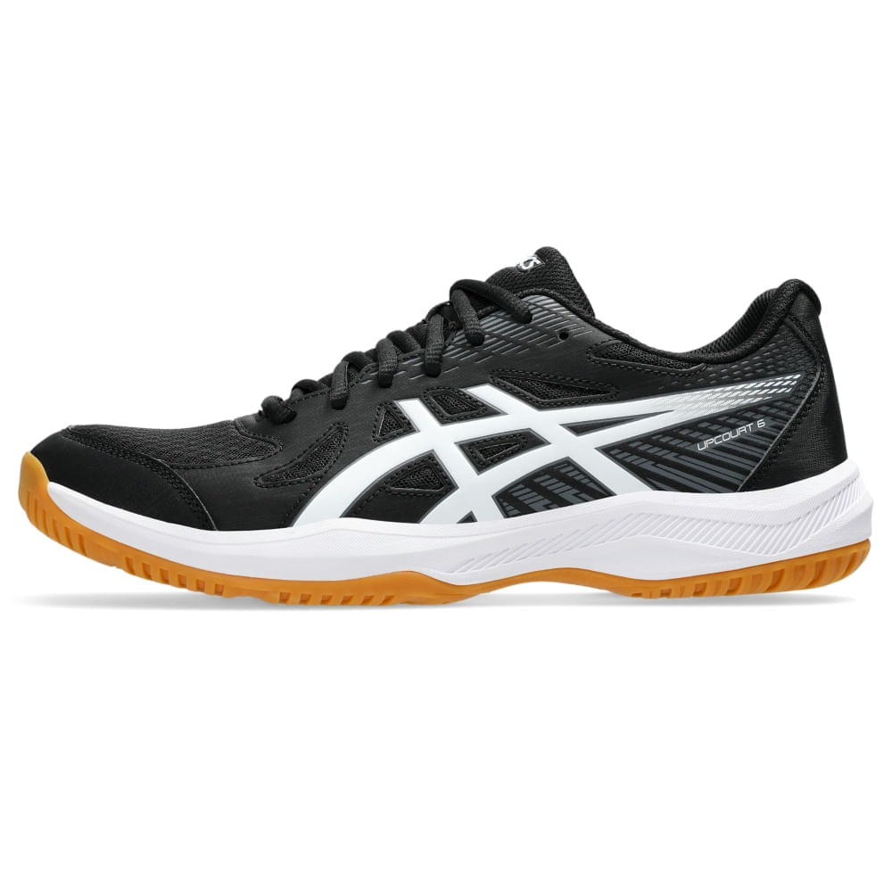 Tênis ASICS Upcourt 6 – Masculino – Preto/Branco