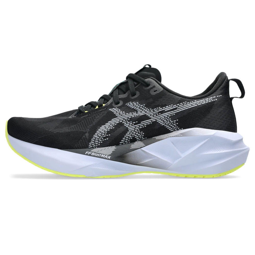 Tênis ASICS Novablast 5 – Masculino – Preto/Azul