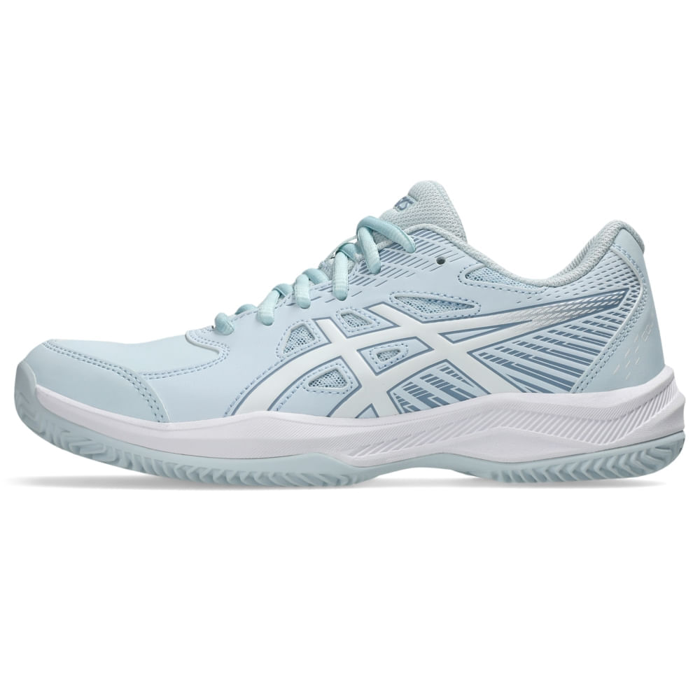 Tênis ASICS Court Slide 4 Saibro/Oc - Feminino - Azul/Branco - tam: 41.5