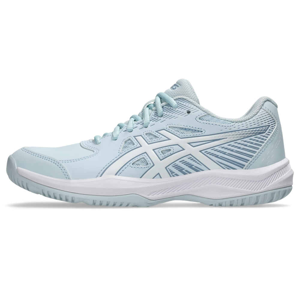 Tênis ASICS Court Slide 4 - Feminino - Azul/Branco