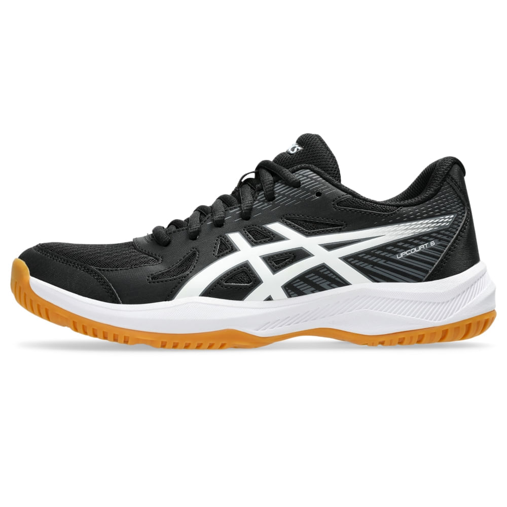 Tênis ASICS Upcourt 6 - Feminino - Preto/Branco - tam: 35