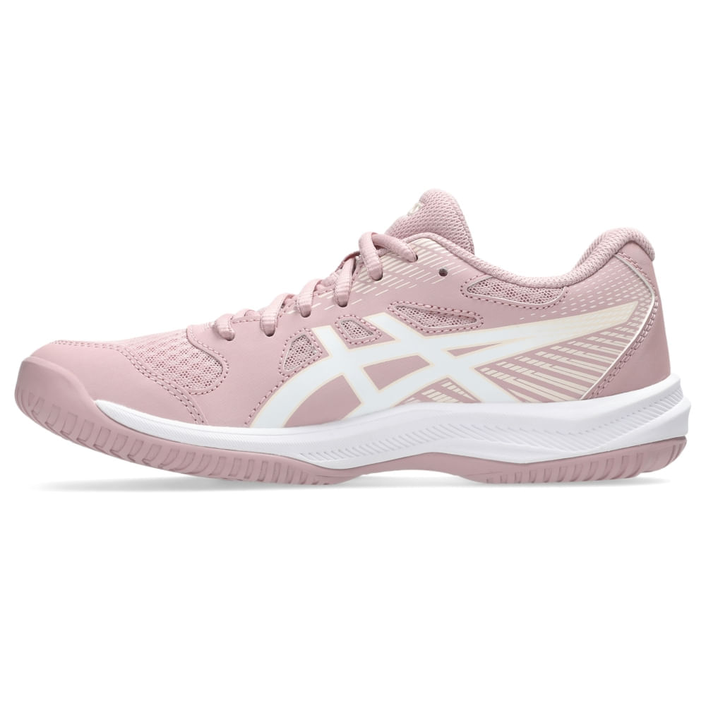 Tênis ASICS Upcourt 6 - Feminino - Bege/Branco