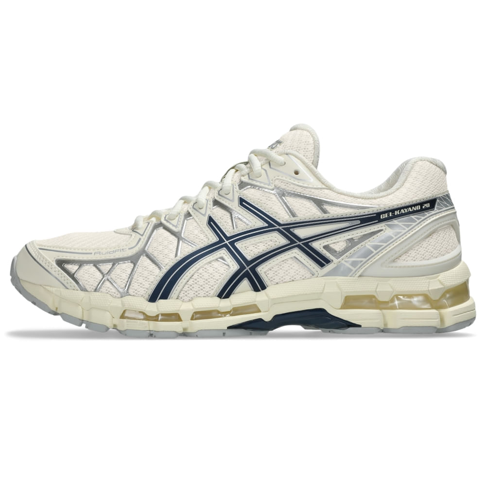 Tênis ASICS GEL-KAYANO 20 - Unissex - Bege/Azul