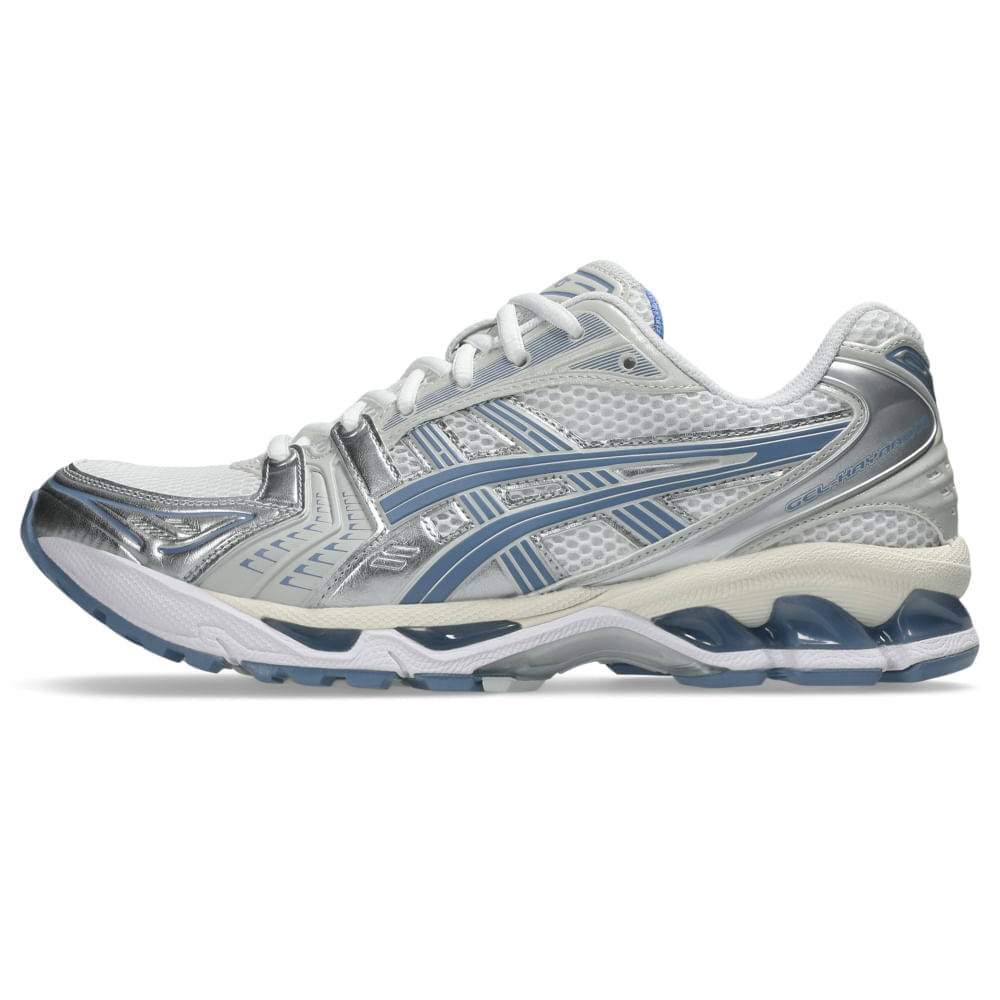 Tênis ASICS GEL-Kayano 14 - Unissex - Branco/Azul