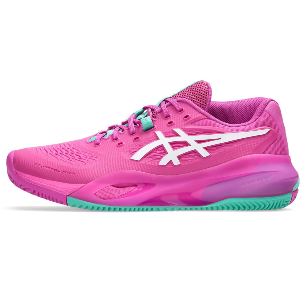 Tênis ASICS Gel-Resolution X Saibro - Masculino - Rosa/Branco - tam: 38