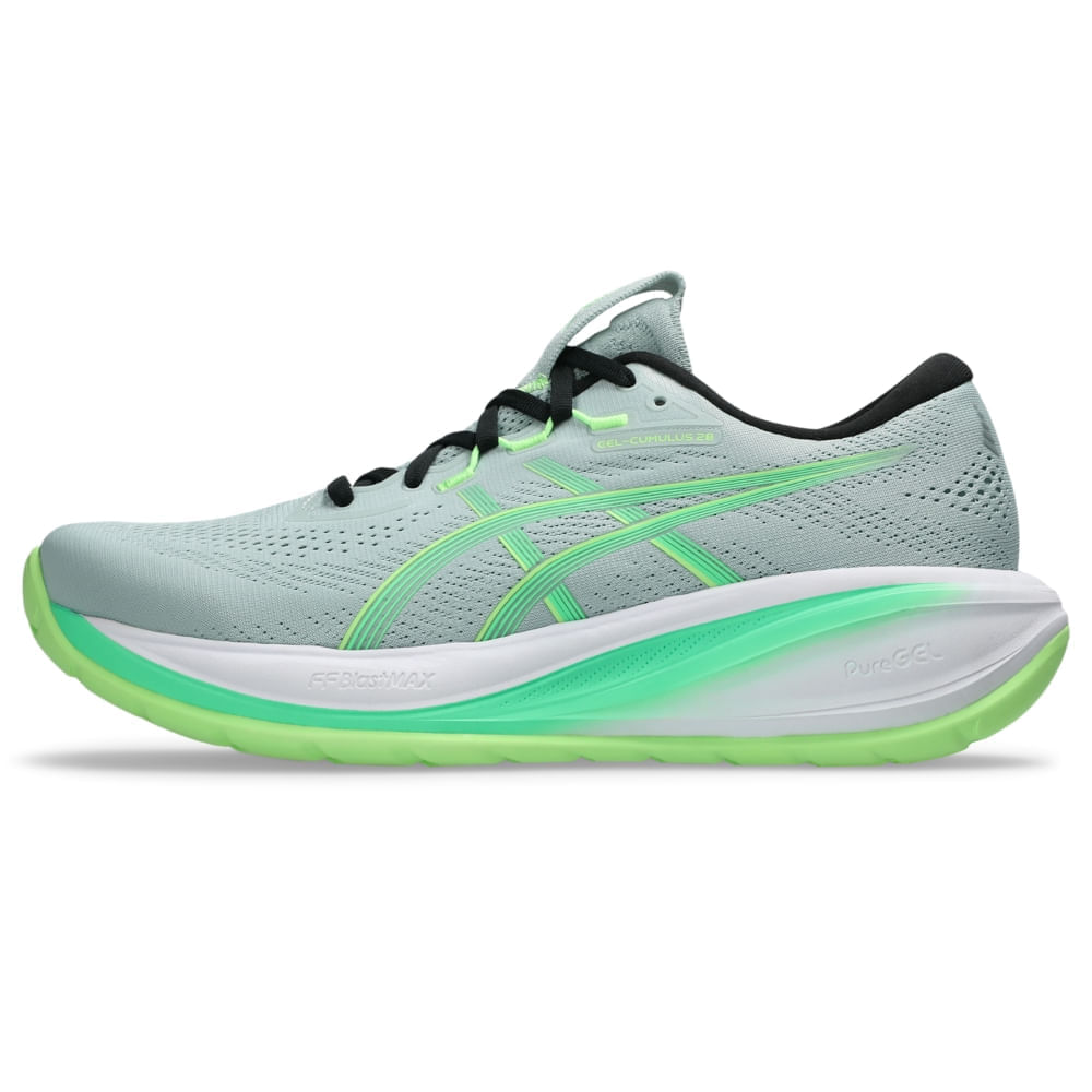 Tênis ASICS GEL-Cumulus 28 - Masculino - Azul/Verde - tam: 45