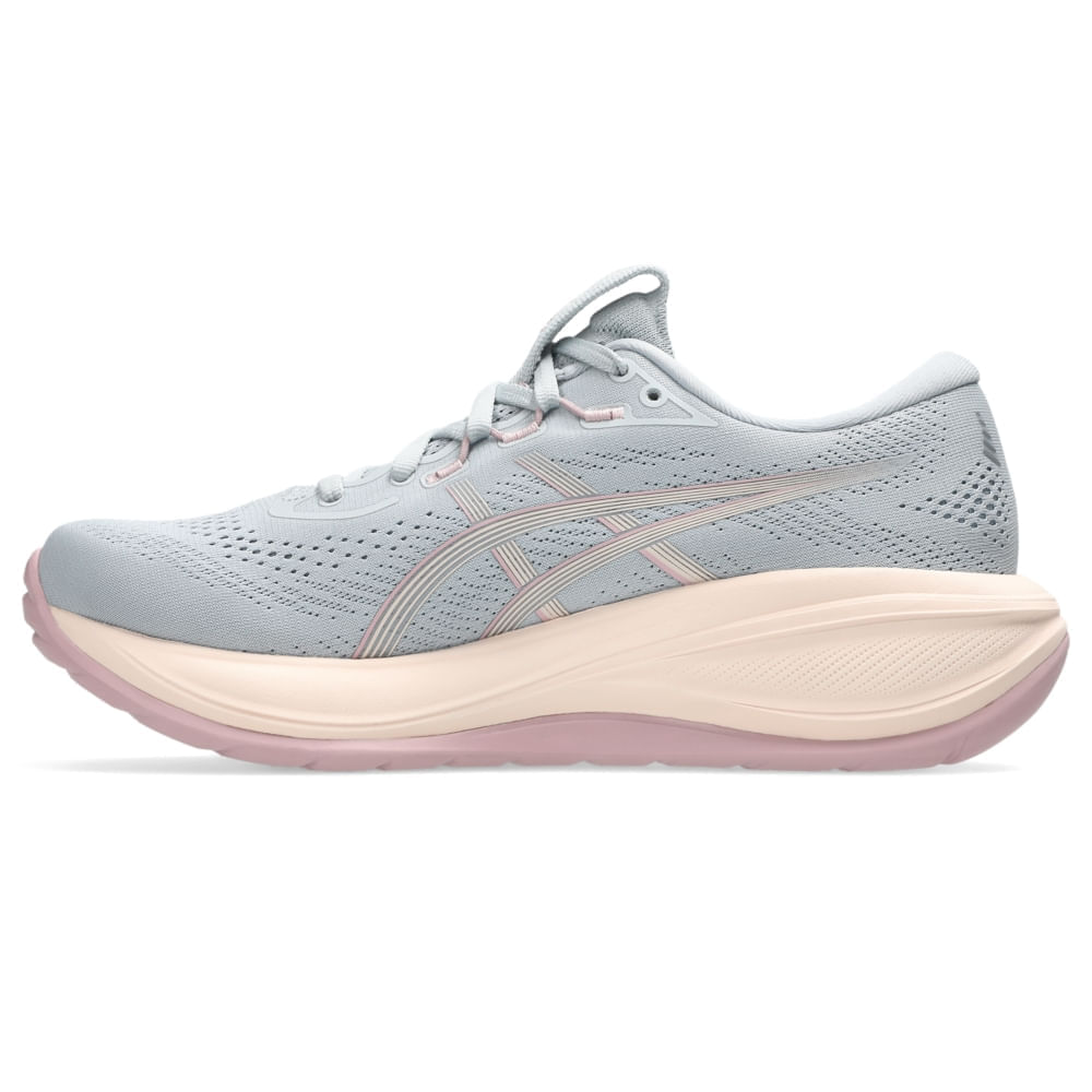 Tênis ASICS GEL-Cumulus 28 - Feminino - Cinza/Rosa